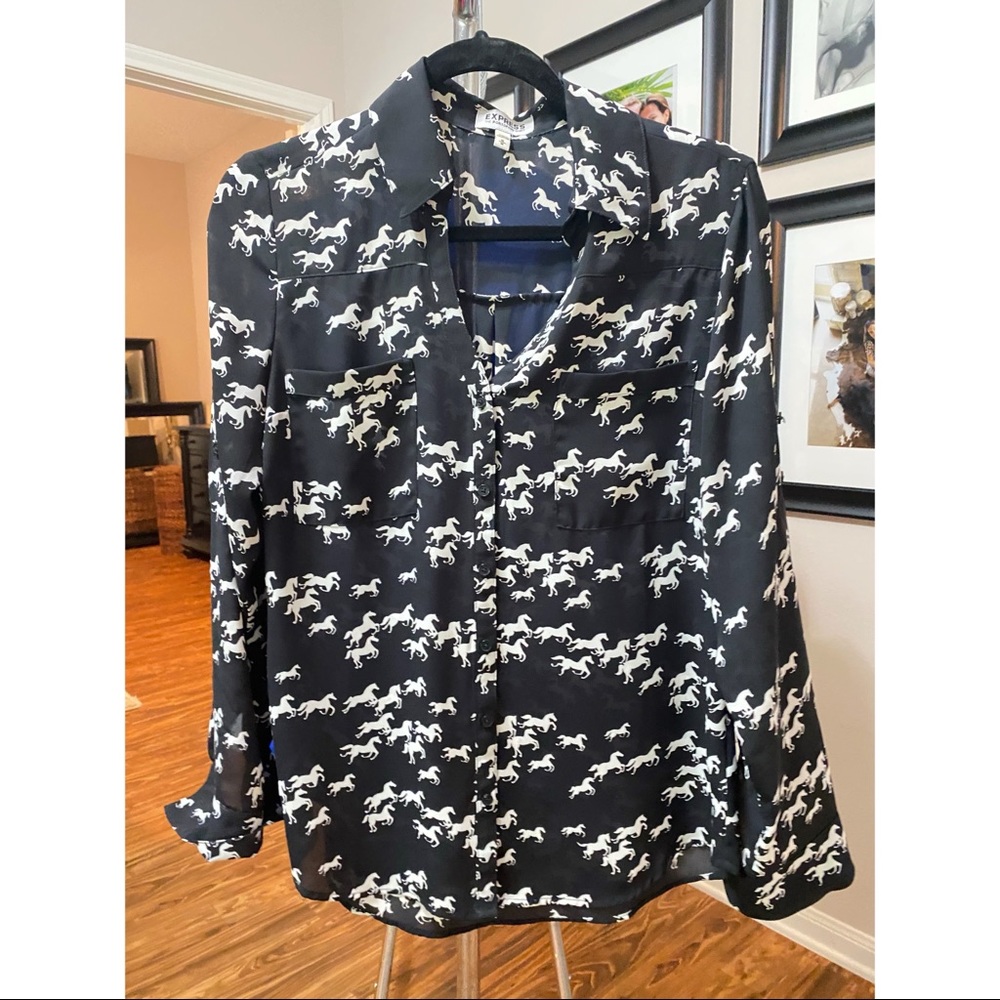 Express Portofino Shirt Horses